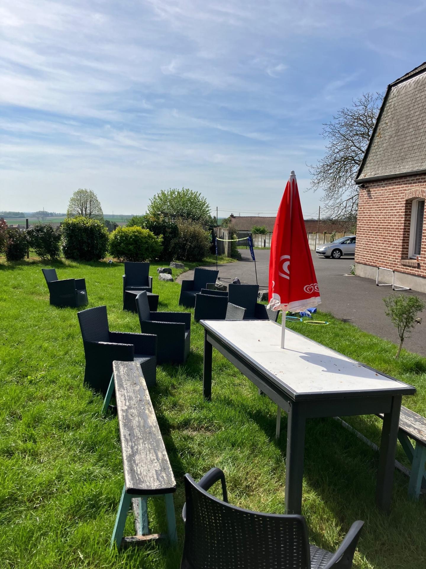 Espace détente extérieur Le Chouet